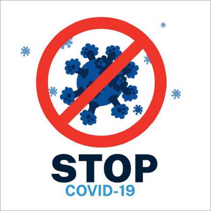 imbue Stop covid 19 (sunboard) Emergency Sign