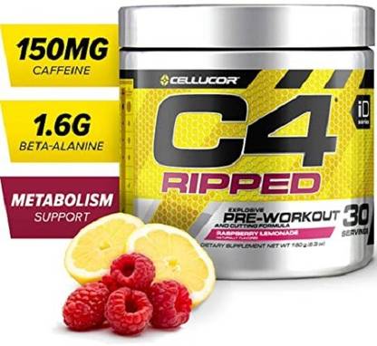 Cellucor C4 30 RIPPED RASPBERRY LEMONADE PRE WORKOUT SUPPLEMENT FOR MEN