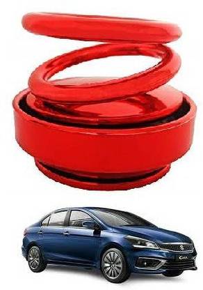 KARDECK Solar Car Fragrance Double Ring Rotating Car Aromatherapy Home Office Air Fresher Decoration Perfume Diffuser For CIAZ-Red Air Purifier