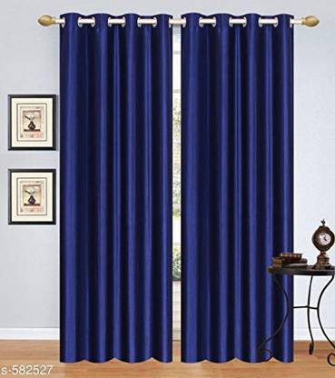 Rudra Hub 153 cm (5 ft) Polyester Window Curtain (Pack Of 2)