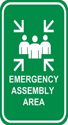 imbue asembley area Emergency Sign