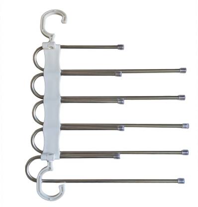 jashan accessories 5 In 1 Trousers Hanger - Foldable Pants Hanger For Jeans Trousers Adjustable Pack of 1 Steel Trousers Hanger For  Trousers