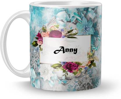 Beautum Name Anny Printed White Ceramic (350)ml Model 001621 Ceramic Coffee Mug