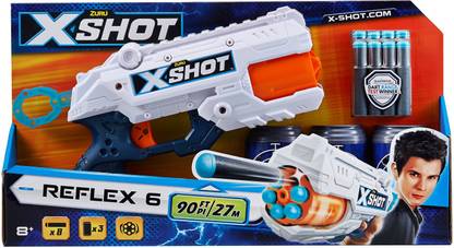 X-Shot Zuru Excel Reflex 6 Guns & Darts