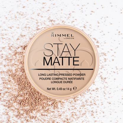 Rimmel London Stay Matte Pressed Powder - Silky Beige, 8.5 g (0.3 fl.oz) Compact