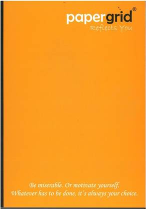 papergrid reflects you A4 Note Book single line 356 Pages