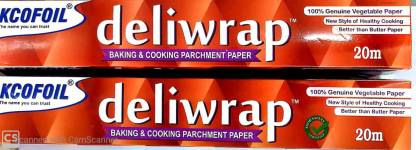 Kcofoil Kco Foil 20M Deliwrap Baking and Cooking Parchment Paper Pack of 2 Parchment Paper