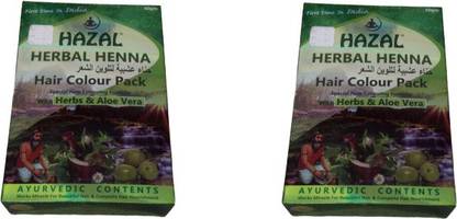 Hazal Herbal Henna Hair Colour Pack of 2 , Black