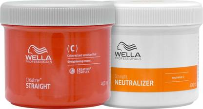 Wella Professionals Professionals Creatine Straight (Straightening Cream And Neutralizer)