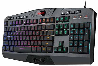 Redragon HARPE K503 RGB Wired USB Standard Gaming Keyboard Compatible with Desktop, Laptop, Mac