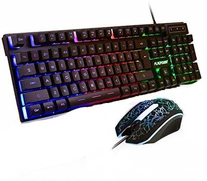 FLAGPOWER FPCP-KBD-003 Wired USB Standard Gaming Keyboard Compatible with Desktop, Laptop, Mac