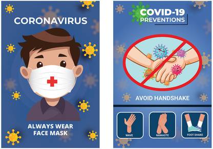 posters Combo - Precautions - Symptoms - Posters for Hospitals- Medical Posters|High Resolution 300GSM Paper Print