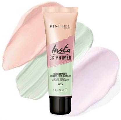 Rimmel London Insta Colour Correcting Primer, Green Primer  - 30 ml