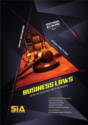 B.com First Year Second Sem BUSINESS LAW (O.U) 2020 Edition