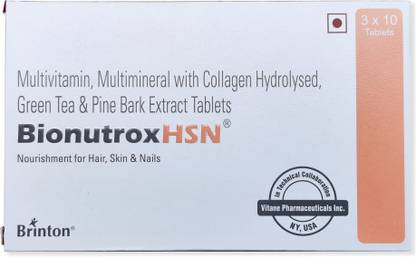 Brinton BIONUTROX HSN Hair, Skin and Nail supplement with Multivitamin