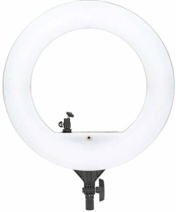 icall 3-Modes LED Ring || LED 522 Ring Light 18 inch,|| Dimmable 3200k-5600K, Studio Lighting with Phone Holder, Hot Shoe, Carrying Bag for Makeup Artist, YouTube Videos Ring Flash