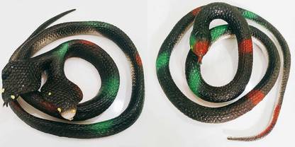 Stylin One And Two Mouth Combo Realistic Fake Rubber Snake Gag Toy Artificial Snake Gag Toy