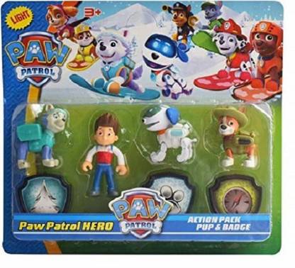 The Simplifiers Paw Patrol Action Pup & Badge, Everest, Rocky, & Rubble
