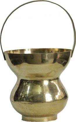 SwadesiBuyzzar Brass Kamandal for Holy Water Brass Kalash