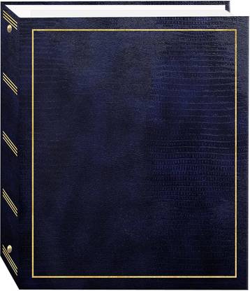 Pioneer Photo Albums Magnetic Self-Stick 3-Ring Photo Album 100 Pages (50 Sheets), Navy Blue [CAT_116170] Album