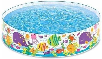 kashish trading company Bestway Swimming Pool not Inflatable Multicolor Bathtub for Kids, Children Playing Toy 6 Feet Free-standing Bathtub