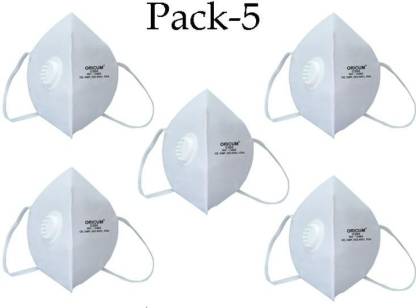 ORICUM C295-1005 Non woven White Mouth Nose Cover Anti-pollution ,Washable ,Smoke allergy Mask (Pack of 5) sku1005-c295 non woven-(Pack of 5)