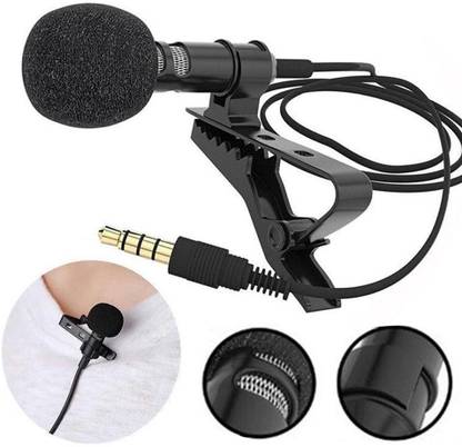 labeeb High Pitch Beast Thick 3.5mm Clip Collar Mike for Voice Recording, Lapel Mic Mobile, YouTube Video's Pc, Laptop, Android Smartphones, DSLR Camera Camera Microphone