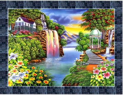 LiveArts beautiful Nature View Digital Reprint 10.5 inch x 13.5 inch Painting
