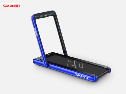 Sparnod Fitness STH-3020 (4 HP PEAK) 2 in1 Folding Smart Treadmill/ Under Desk Walking Pad with Bluetooth Audio Speakers Treadmill (Max Weight:110 kg)