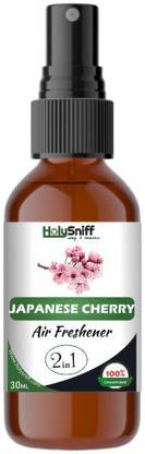 HolySniff Japanese Cherry Air Freshener I Car Freshner I Room Freshener (2In1 ) Aroma Oil, Spray JAPANESE CHERRY 2in1