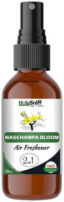 HolySniff Nagchampa Bloom Air Freshener I Car Freshner I Room Freshener (2In1 ) Aroma Oil, Spray NAGCHAMPA BLOOM 2in1