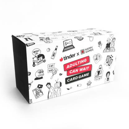 Happy Games Tinder x Adulting Can Wait Card Game for Adults (18 Plus)