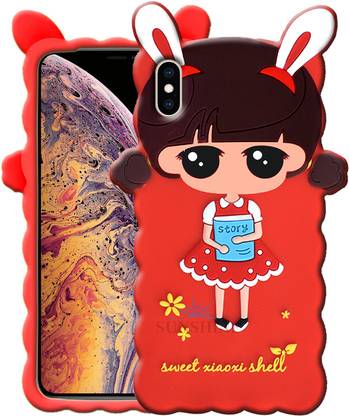 SUNSHINE Back Cover for Apple Iphone Xs Max 3D Doll Kitty Case Cover - (Soft Cute Doll Design Hello Kitty Girlish)