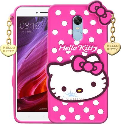 SUNSHINE Back Cover for Redmi Note 4 - Hello Kitty Case | 3D Cute Doll | Soft Girl Back Cover with Pendant