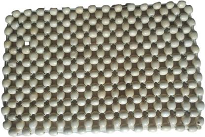 Q1 Beads Vantilated Wooden Beads Laptop Cooling pad/Heat Insulation Pad for All Brands Laptop,Square 40x25 cm (Standard,Maroon) Cooling Pad