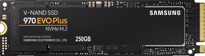 Samsung 970 EVO Plus 250 GB Laptop, Desktop Black PCIe NVMe Internal Solid State Drive (SSD) (MZ-V7S250BW)