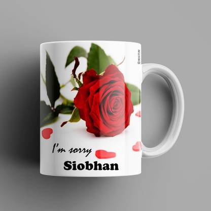 Beautum Siobhan I AM SORRY Printed White Model No:BYSIMG020685 Ceramic Coffee Mug