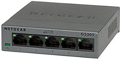 NETGEAR 5-Port Gigabit Ethernet Unmanaged Switch 5 Ports 1000 Mbps Unmanaged Network Switch