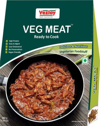 Vezlay Soya Veg Meat 200 gm (Pack of 4) Veg Cutlets