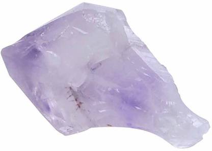SATYAMANI Natural Energized Amethyst with Goethite Engraved Asymmetrical Crystal Stone
