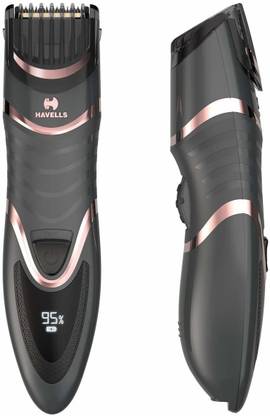 HAVELLS Digital & USB Quick Charge Zoom Wheel Beard Trimmer - BT9010 (Rose Gold) Trimmer 120 min  Runtime 20 Length Settings
