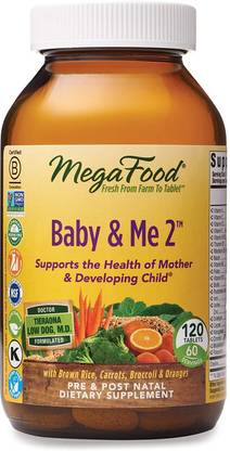 MegaFood Baby & Me 2, Key Nutrients Vital to Prenatal Support of Both Mother & Baby