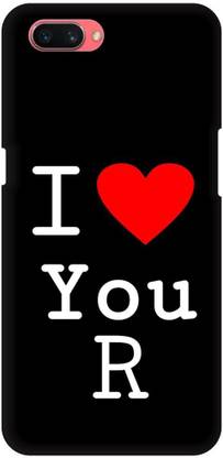 Clickzone Back Cover for Realme C1 Printed I LOVE U R Mobile Back Cover