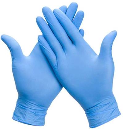 amazing goods Nitrile Disposable Comfortable Gloves, Latex-Free, Powder-Free, For Cleaning, Bathroom/Kitchen, Food Handling or Medical Use, (Made in Malaysia) 20 Pcs 10 Pair (Blue-Medium) Nitrile Examination Gloves Wet and Dry Disposable Glove Set