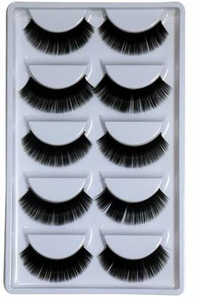 Miss Hot False Eyelashes Soft Long Eye Lashes for Eye Makeup (5 Pairs)