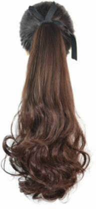 Crazy Hair Curly Brown Ribbon Ponytail Hair Extension