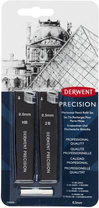 Derwent Precision Mechanical Pencil 0.5mm Refill Set Pencil