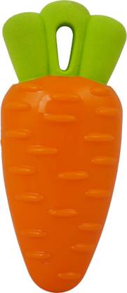 Goofy Tails Veggie Series Carrot Squeaky Chew Toys for Dogs & Puppies | Small & Medium Breeds Rubber Squeaky Toy For Dog
