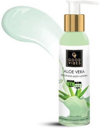 GOOD VIBES Sunscreen - SPF 50 Smoothing Body Lotion with Aloe Vera