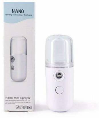 Dvis Mini Sanitizer Nano Mini Fog Machine to Sanitizeyour Car, Currency, Mobile Phone etc in White Color. Vaporizer